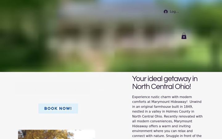 Screenshot of marymounthideaway.com