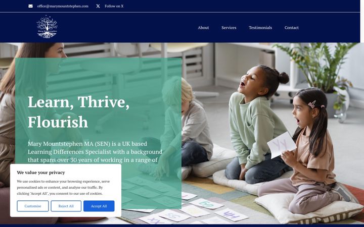Screenshot of marymountstephen.com