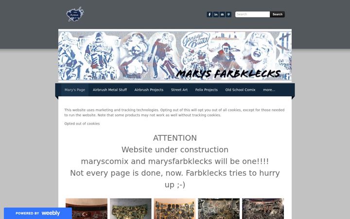 Screenshot of maryscomix.com