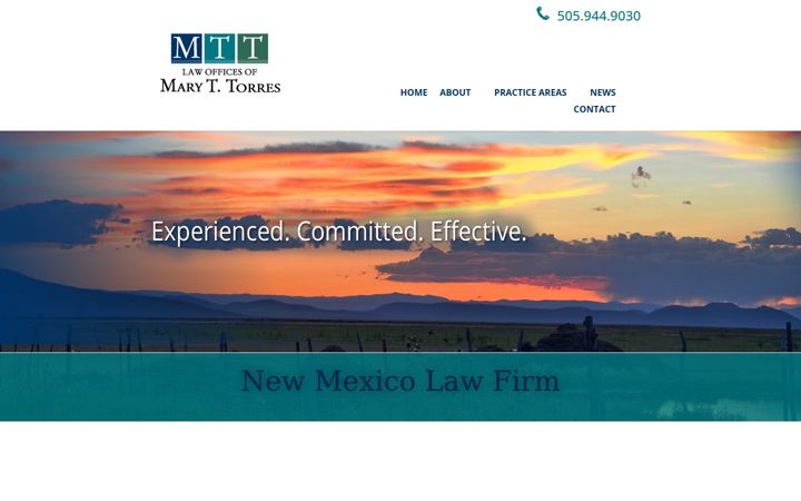 Screenshot of marytorreslaw.com