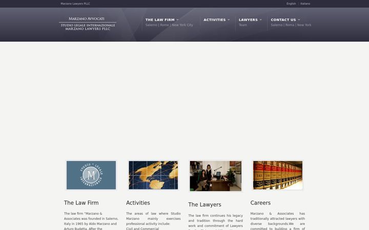 Screenshot of marzanolaw.it