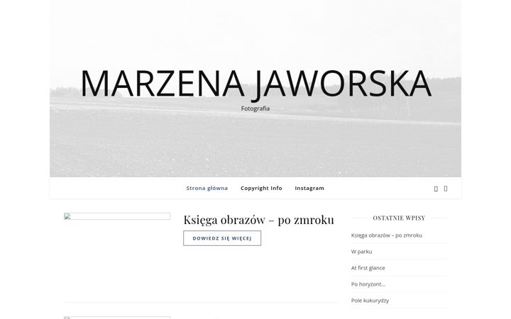Screenshot of marzenajaworska.com
