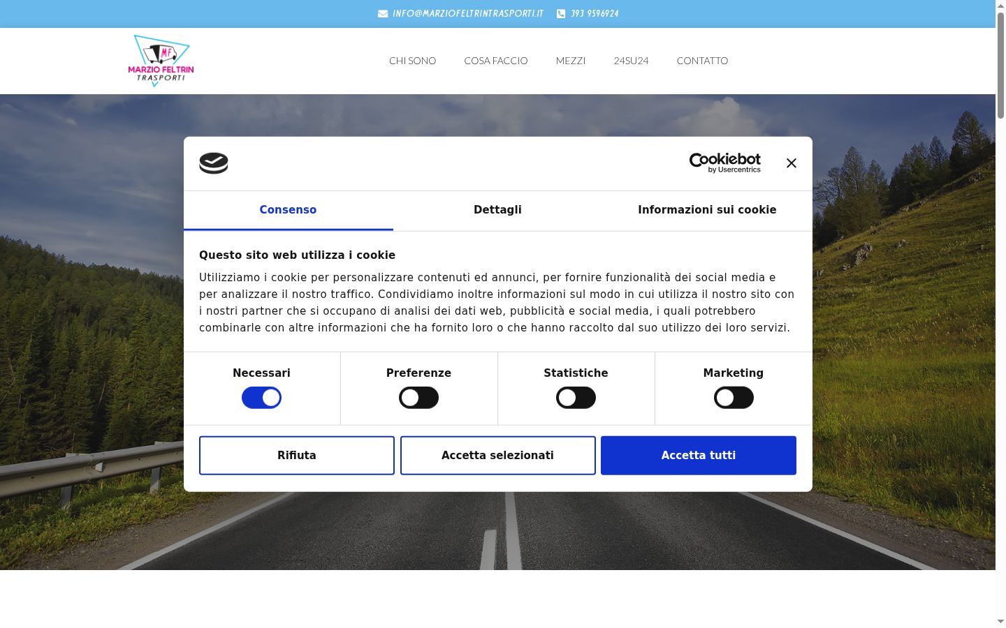 Snímek obrazovky baneru souhlasu zobrazeného před jakoukoli interakcí