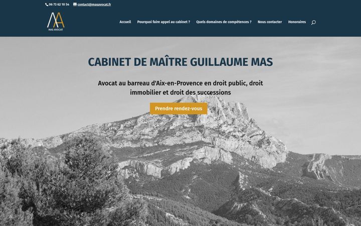 Screenshot of mas-avocat-aixenprovence.fr