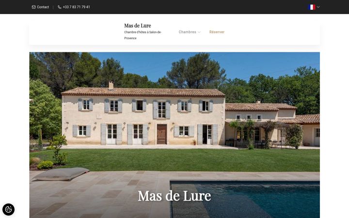 Screenshot of mas-de-lure.com