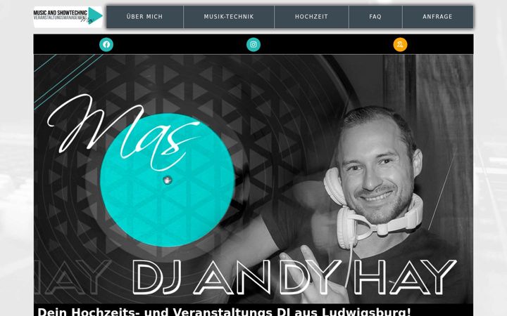 Screenshot of mas-dj-service.de