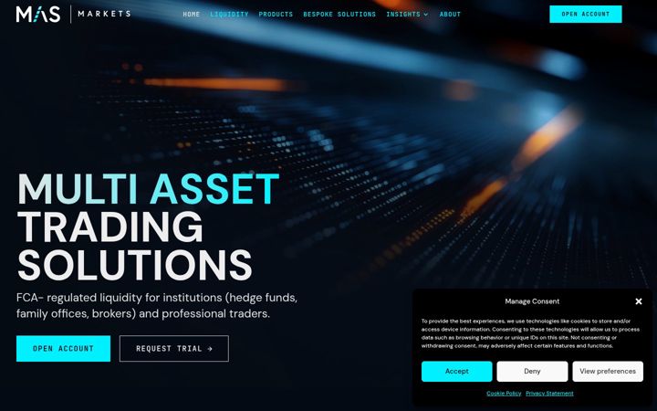 Screenshot of mas-markets.com