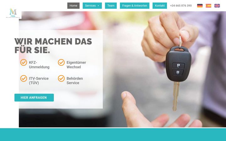 Screenshot of mas-service.es