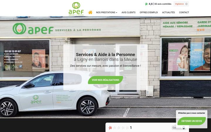Screenshot of mas-services-ligny.fr
