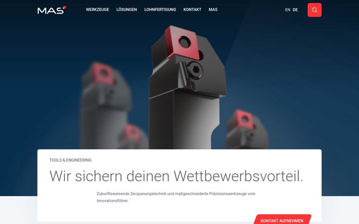 Screenshot of mas-tools.de