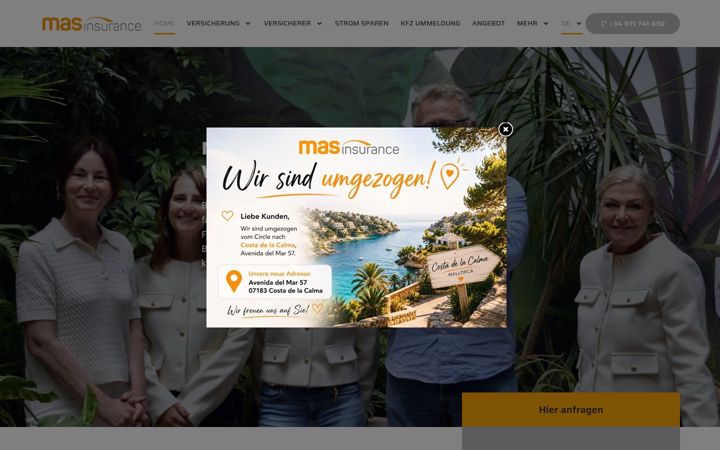 Screenshot of mas-versicherungen.es