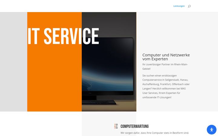 Screenshot of mas123.de