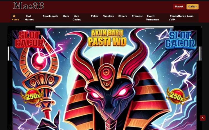 Screenshot von mas88slot.net