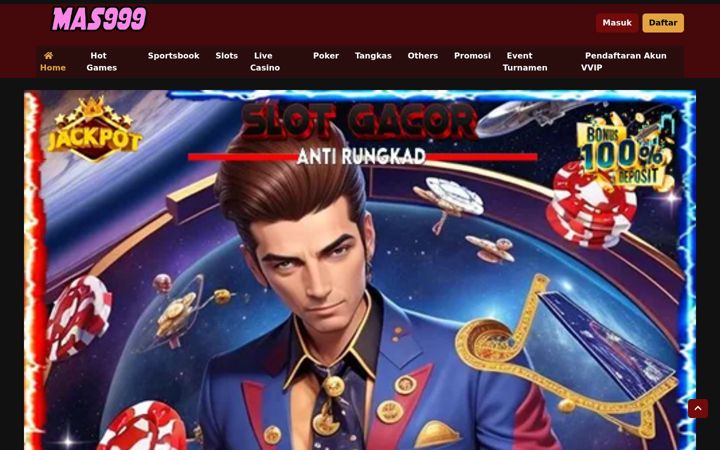 Screenshot of mas999slot.com