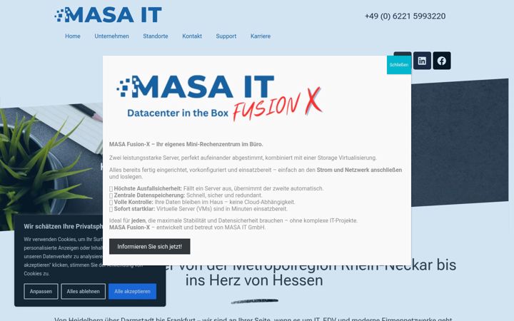 Screenshot of masa-it.de