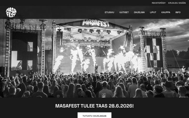 Screenshot of masafest.fi
