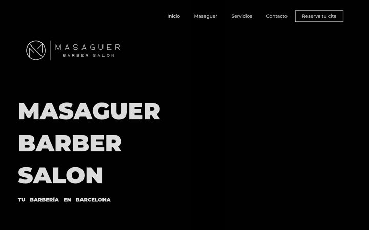 Screenshot of masaguerbarbersalon.es