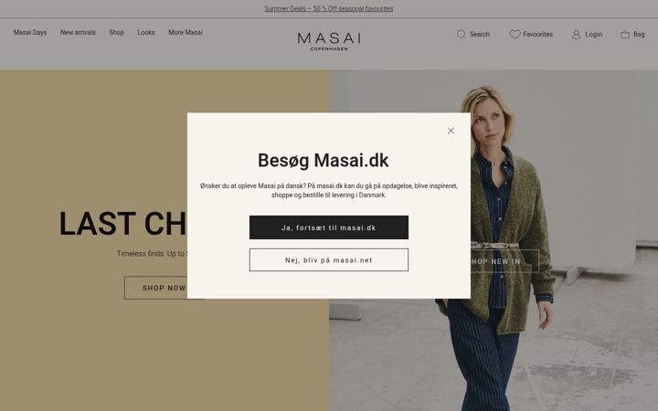 Screenshot of masaicopenhagen.com