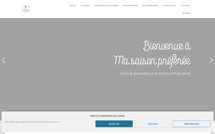Screenshot of masaisonpreferee.be