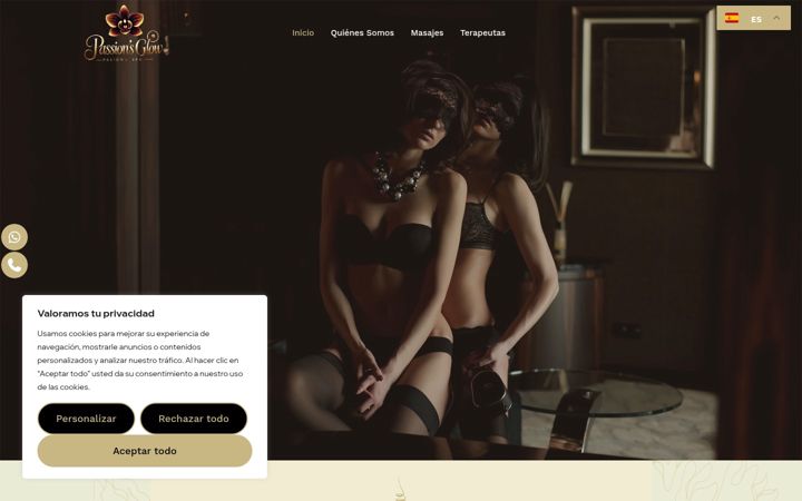 Screenshot of masajeseroticosalicante.com
