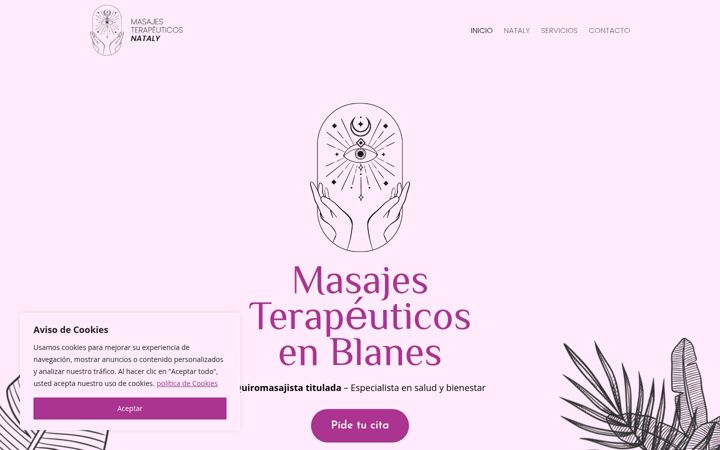 Screenshot of masajesterapeuticosnataly.com