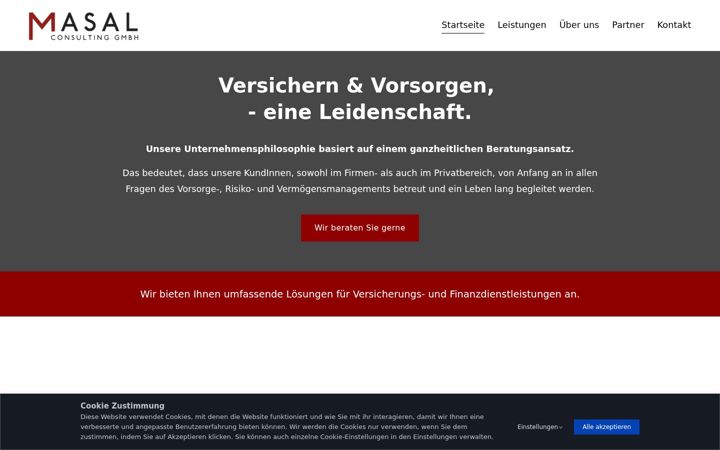 Screenshot of masal-consulting.com