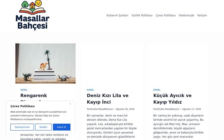 Screenshot of masallarbahcesi.com