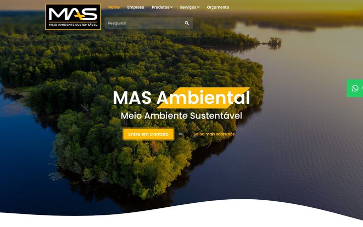 Screenshot of masambiental.com.br