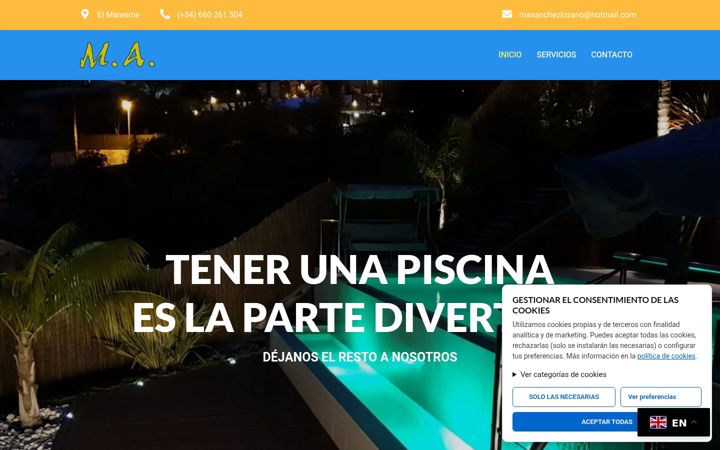 Screenshot of masanchezlozano.com