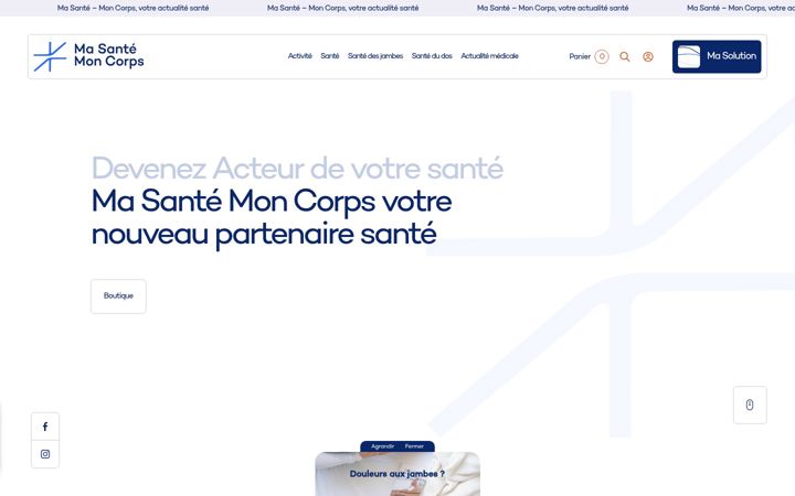 Screenshot of masante-moncorps.fr