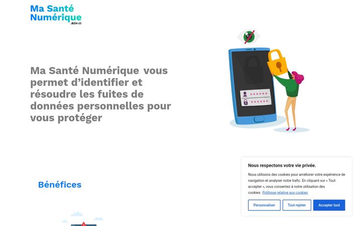 Screenshot of masantenumerique.bzh