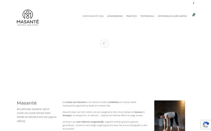 Screenshot of masanteyoga.be