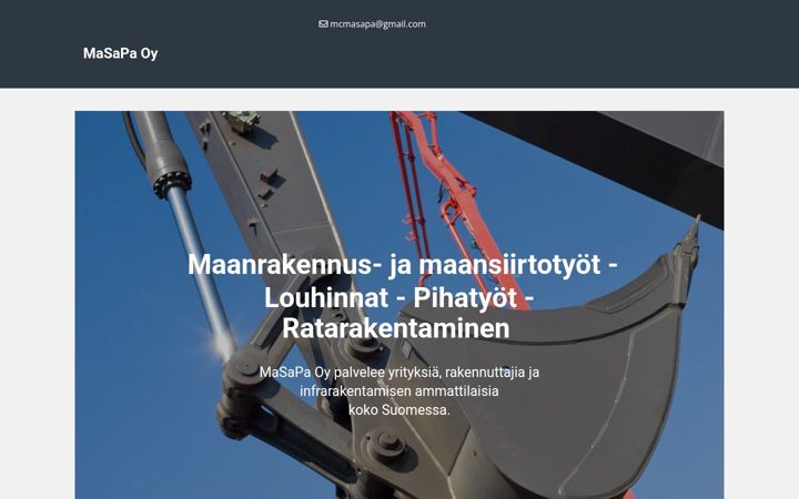 Screenshot of masapa.fi