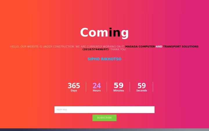 Screenshot of masasacts.co.za
