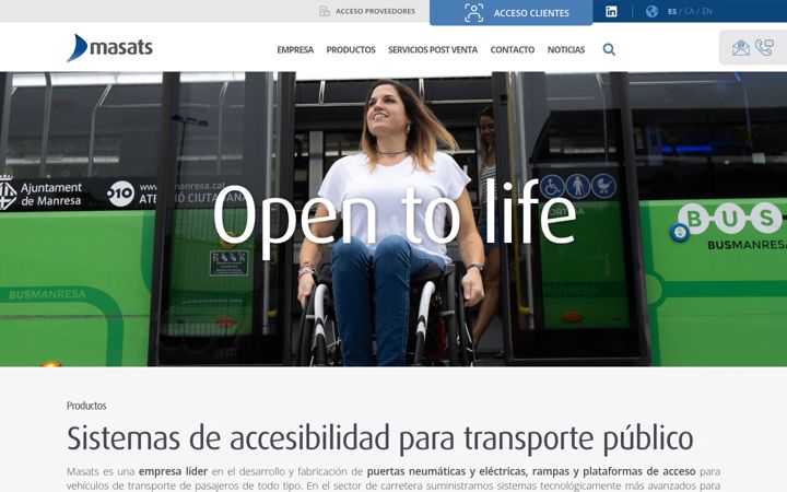 Screenshot of masats.es