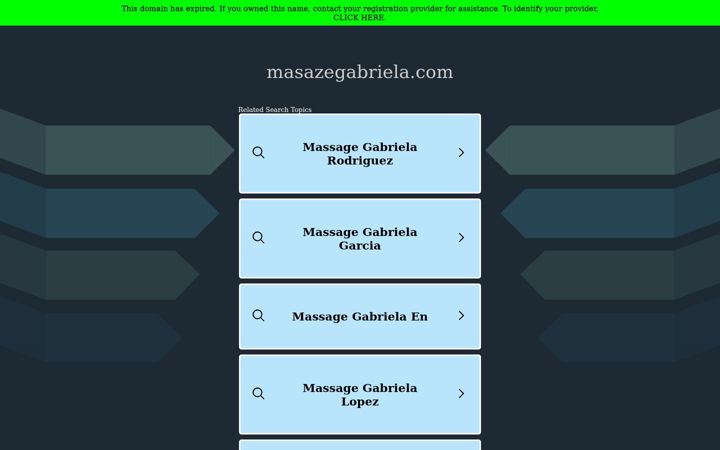 Screenshot of masazegabriela.com