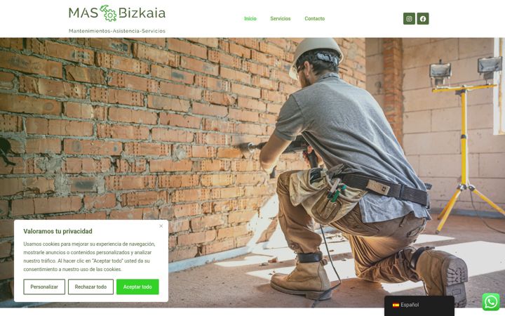 Screenshot of masbizkaia.com