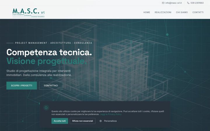 Screenshot of masc-srl.it