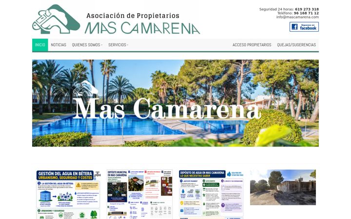 Screenshot of mascamarena.com