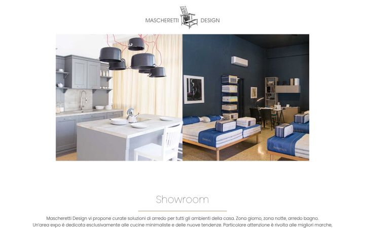 Screenshot of mascherettidesign.com