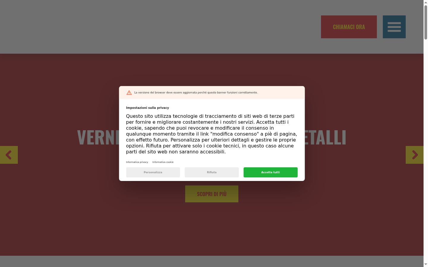 Zrzut ekranu banera zgody wyświetlanego przed jakąkolwiek interakcją