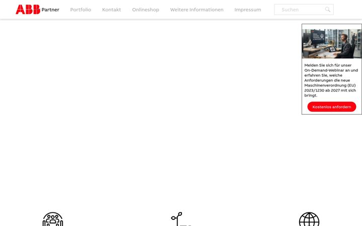 Screenshot of maschinenbau.abb.com