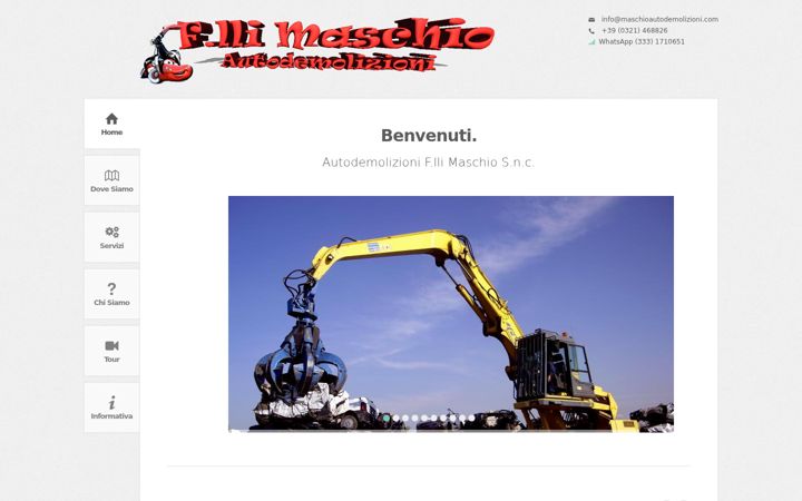 Screenshot of maschioautodemolizioni.com