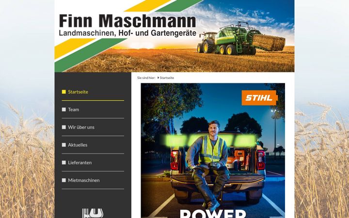Screenshot of maschmann-landmaschinen.de