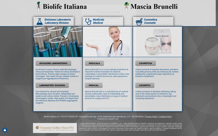 Screenshot of masciabrunelli.it