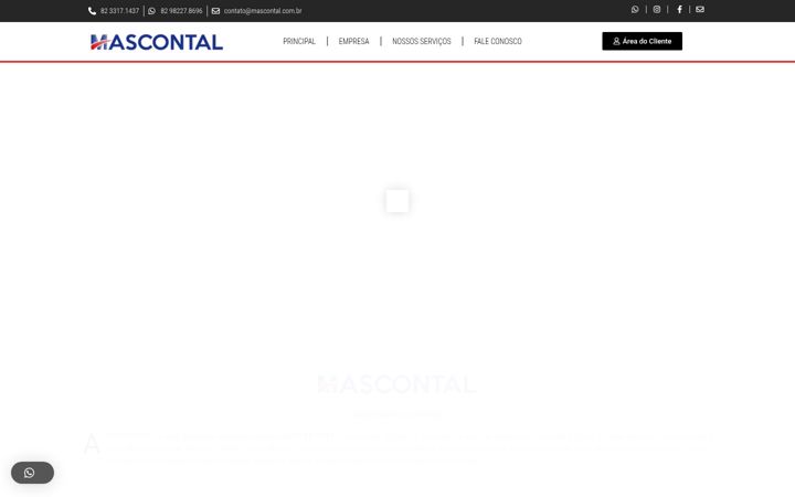 Screenshot of mascontal.com.br