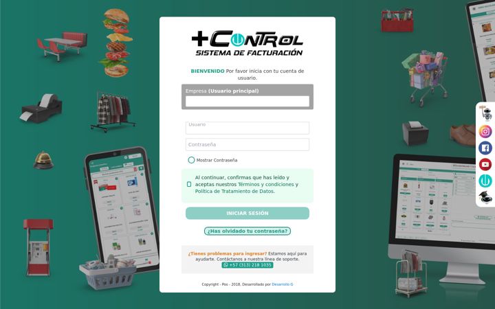 Screenshot of mascontrolapp.com