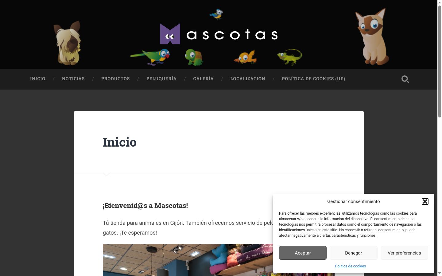 Screenshot tal-banner tal-kunsens muri qabel kwalunkwe interazzjoni