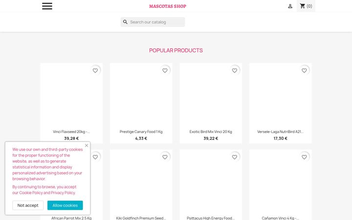 Screenshot of mascotasshop.es