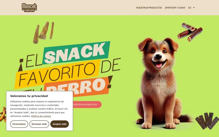 Screenshot of mascotnature.com